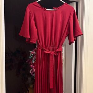 Elegant Red Women's Dress